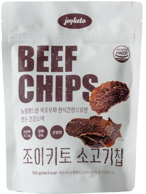조이키토 소고기칩 간장맛, 1개, 100g