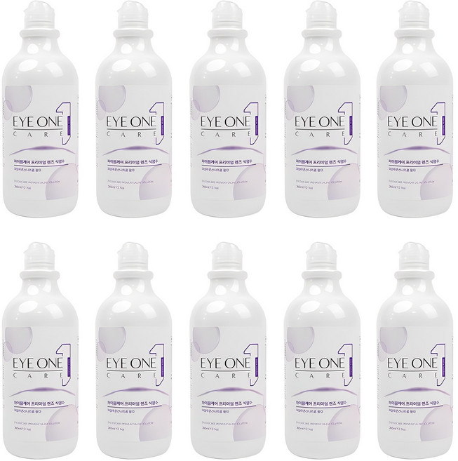 아이원케어 데이워시 히알루론산 함유 프리미엄 렌즈식염수, 10개, 360ml