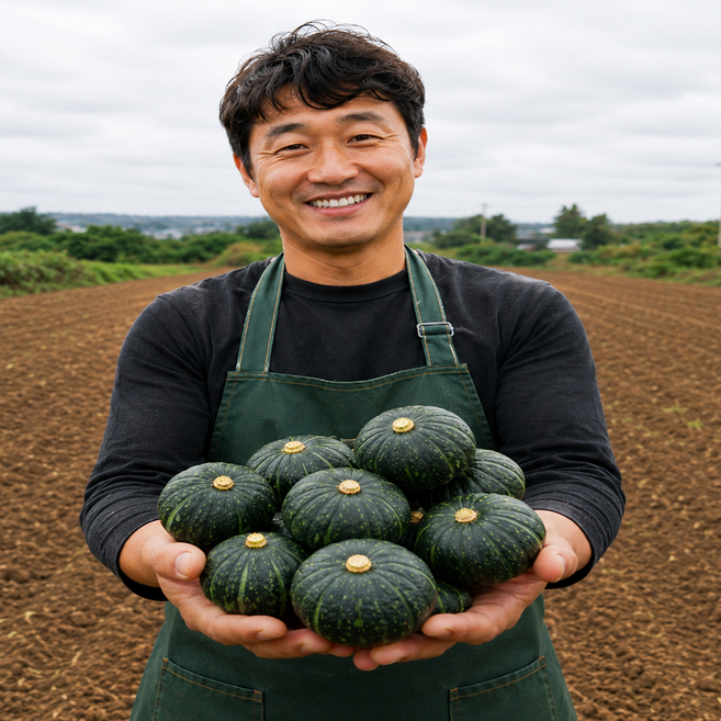 [재구매율 1위] 제주 미니 단호박 밤호박 보우짱 로얄과, 1박스, 10kg