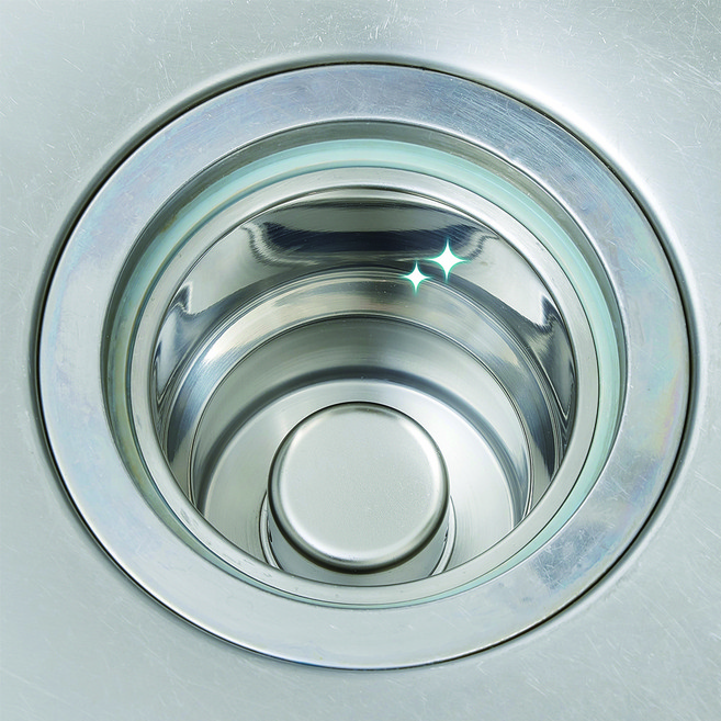 미강 싱크홀 올스텐 싱크대 배수구 거름망 커버 풀세트 국산 스텐 304, 1개, B타입 배수관+거름망+커버 풀세트