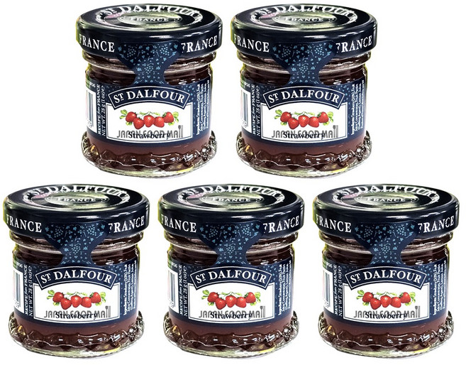 샹달프 미니 딸기잼, 28g, 5개