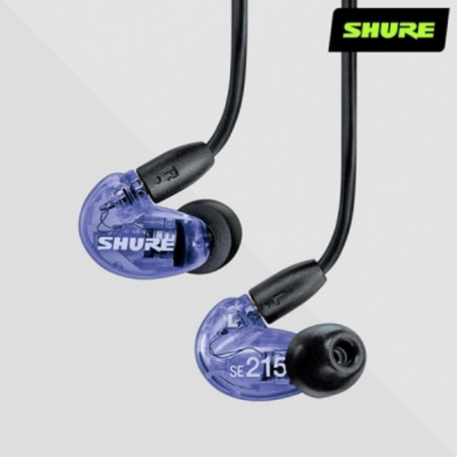 (SHURE) (이어폰) 슈어 인이어 모니터링 이어폰 SE215SPE (퍼플) (삼아 정품)