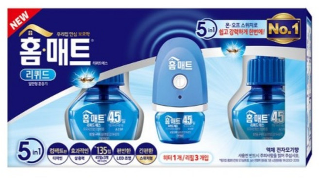 홈매트 리퀴드 에스 코드형 훈증기 + 리필 3p 세트, 87ml, 1개
