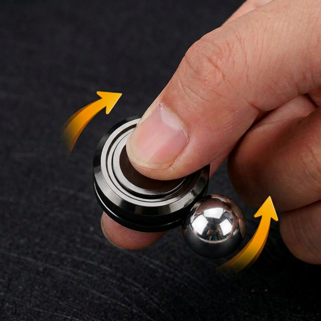 Fandio 피젯 스피너 토이 스트레스해소 장난감, 1개, 블랙