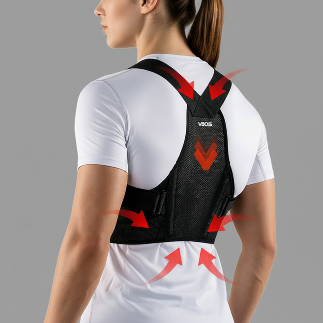 루하무드 바른자세 거북목 굽은등 어깨 교정밴드, 1개