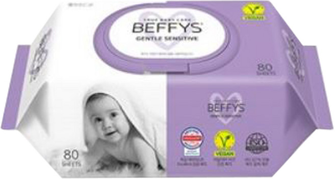 베피스 젠틀 센시티브 물티슈 캡형, 60g, 80매, 8개
