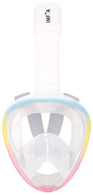 인피아 풀페이스 스노쿨링마스크 스노쿨링 세트, 레인보우