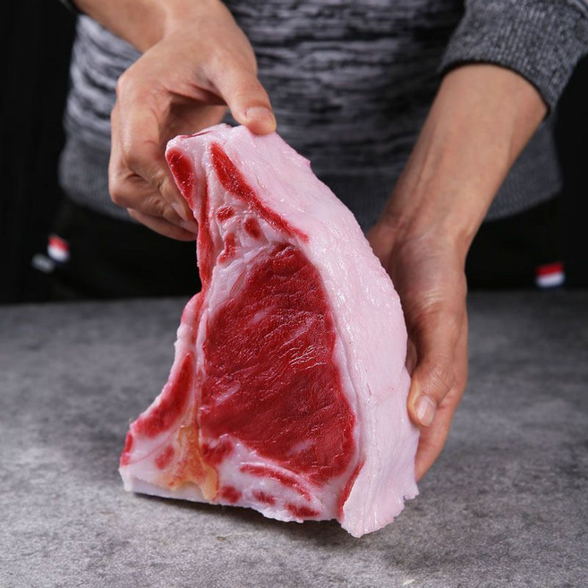 고기모형 목살 조형물 전시용 소고기 소품 음식 통고기 육류 돼지고기 갈비, C.비프스테이크18x20x6cm