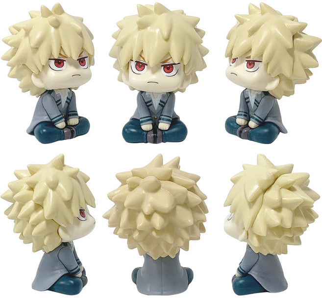 나의히어로아카데미아 피규어 캇짱 폭파 바쿠고 카츠키 미니 애니메이션 완구 취미 반냉반연, 1개