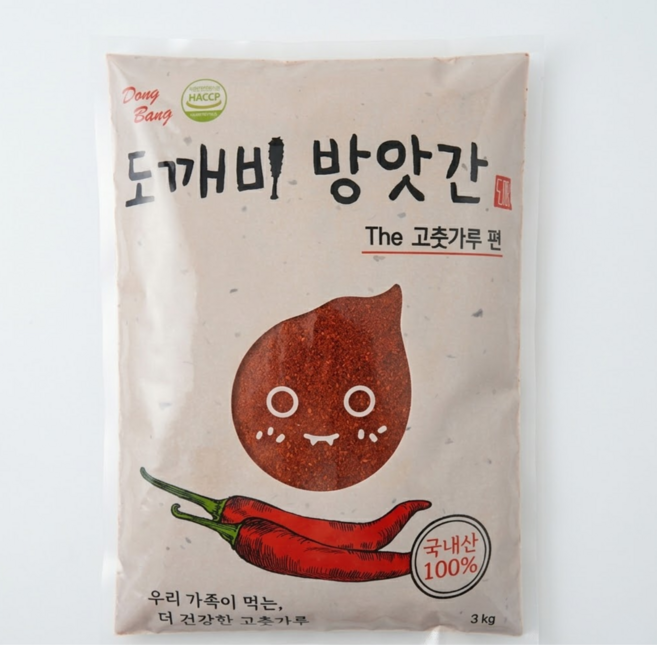 25년 햇고추 도깨비방앗간 국산 태양초 매운맛 한식용, 3kg, 1개