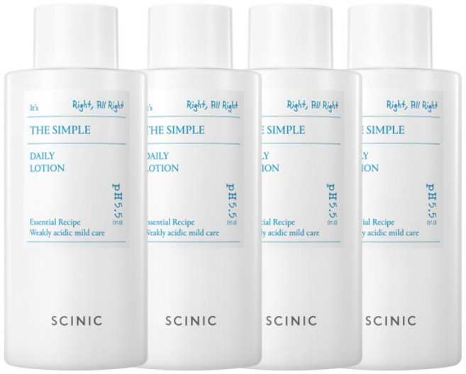 싸이닉 더 심플 데일리 로션, 260ml, 4개