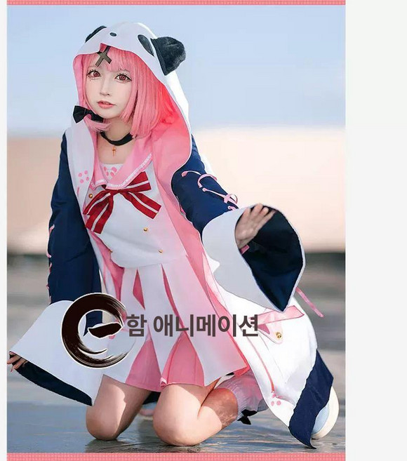 니지산지 사사키 사쿠 3주년 제복 코스프레 버츄얼 유튜버 코스튬 풀세트