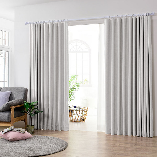 아로아 국내맞춤제작가능 릴리커튼 100프로 3중직 방한방풍 거실 암막커튼 자석끈증정 4계절용