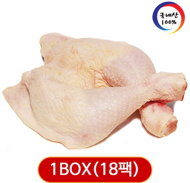 가나안식품 [도매] 통닭다리 장각 18팩 대용량 업소용 국내산 생닭, 900g, 18개
