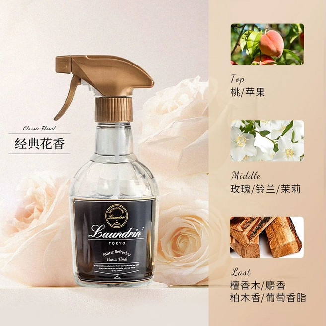 란도린 일본 실내 방향제 디퓨저 클래식 플로랄 220ml, 1개