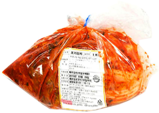 아워홈 행복한맛남 국산 포기김치 (10kg마다 포장), 1개, 1kg