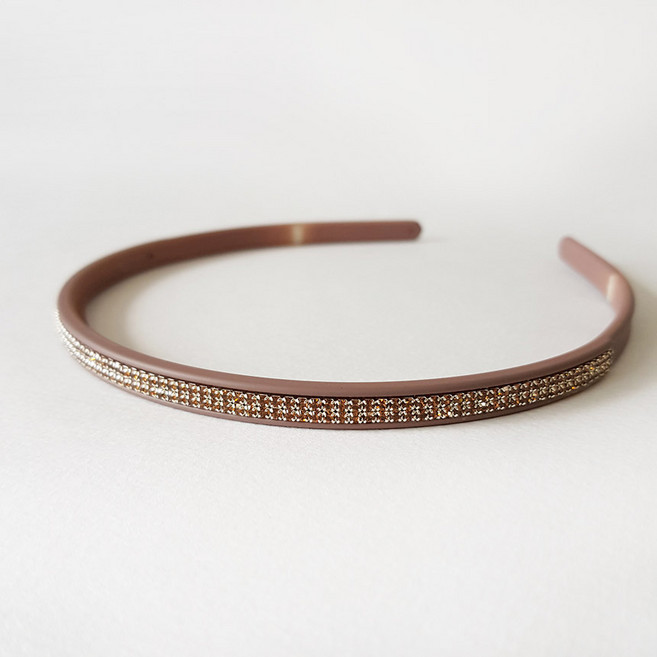 인조이박스 두줄 큐빅 머리띠 SPSD