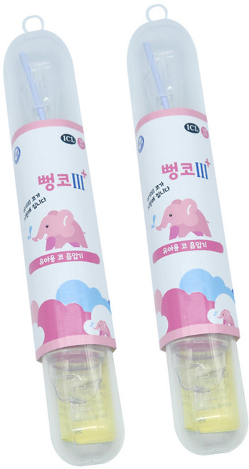 코끼리 뻥코3 플러스 콧물 쏙 유아 콧물흡입기, 2개