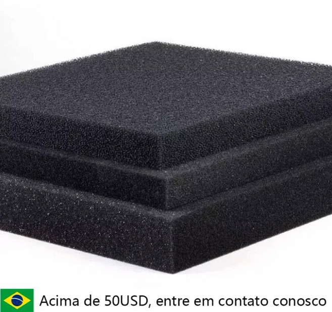 공급 3CM 생화학 시간 필터 사용 2CM 긴 스키머 폼 블랙 수족관 5CM 스폰지 탱크 4CM 패드 어항 여과, 50X50X5CM, 35PPI
