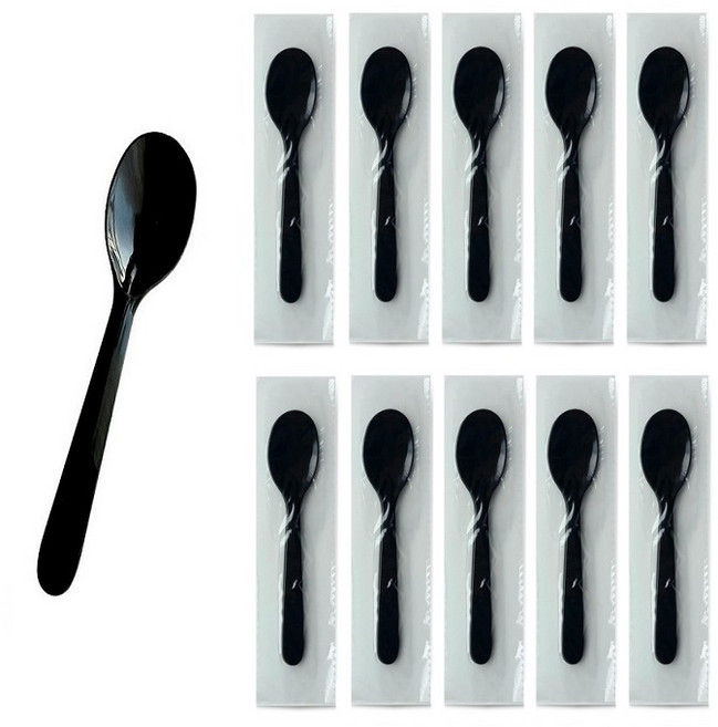 생활을그리다 미니미니 스푼 블랙 8.5cm, 1개입, 300개
