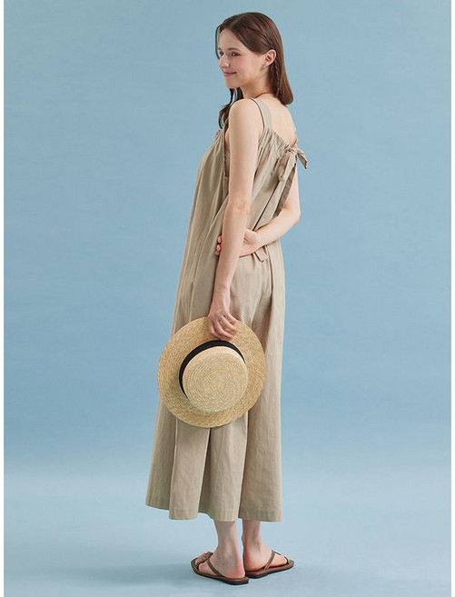 블루레이스 린넨 나시 리본 와이드 점프수트 B5M1PT7591