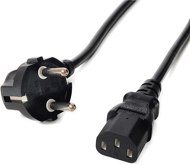 220V LG 삼성 수입 직구 조립 TV PC 청소기 선풍기 공기청정기 워킹패드 밥솥 런닝머신 스피커 프린터 모니터 PS4 PS5 전원 연결 연장 코드 케이블 선, 1개, 1.5m, 일자형3구일반전원케이블