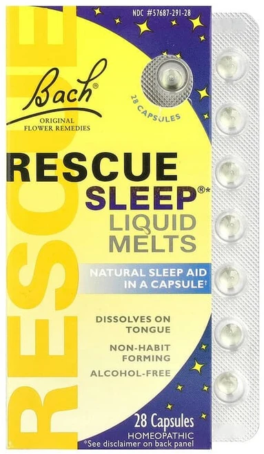Bach Rescue Sleep® 리퀴드 멜트 캡슐 28정 BAC-01528, BAC01528, 1개 - 쿠팡
