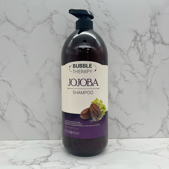 韓國肯妮 FOODAHOLIC Bubble Therapy 荷荷巴洗髮露, 1個, 荷荷巴油潤澤洗髮露 1500ml