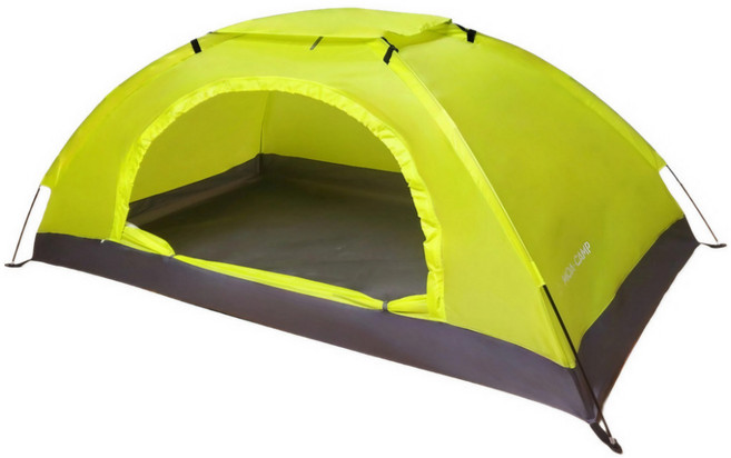 모아캠프 1인용 백패킹텐트 초경량 미니 야전 침대 텐트, 매쉬그린