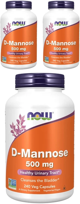 나우푸드 D-마노스 500mg 베지 캡슐, 240정, 3개 - 쿠팡