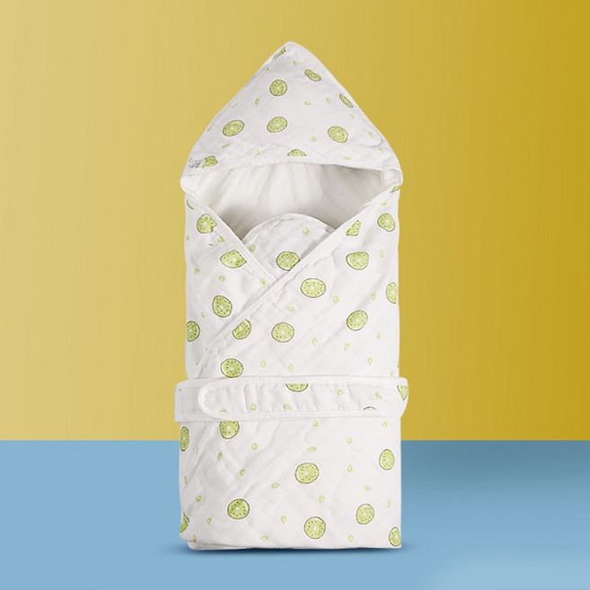 純6層棉紗嬰兒包巾 防驚跳包巾 透氣吸水力強