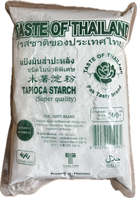 태국 타피오카 전분 카사바 500g x 3개 TAPIOCA STARCH