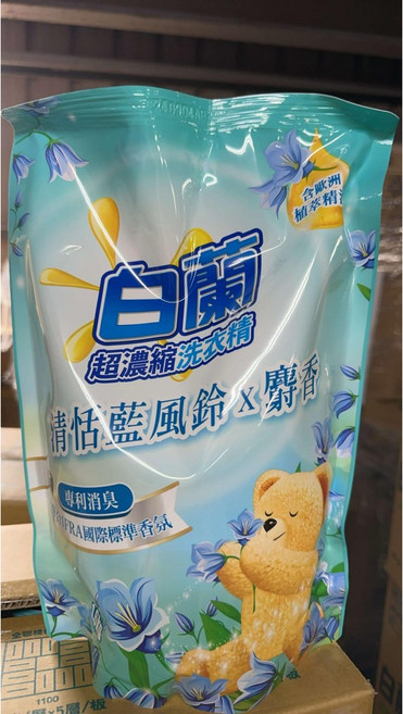 白蘭熊寶貝 清恬藍風鈴*麝香 補充包, 1個, 白蘭含熊寶貝 清恬藍風鈴*麝香（一單3包