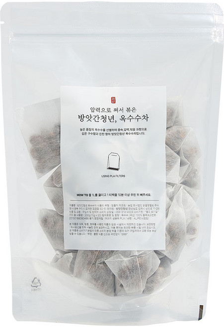 방앗간청년 압력으로 볶아 특별한 옥수수차 티백, 10g, 20개입, 1개