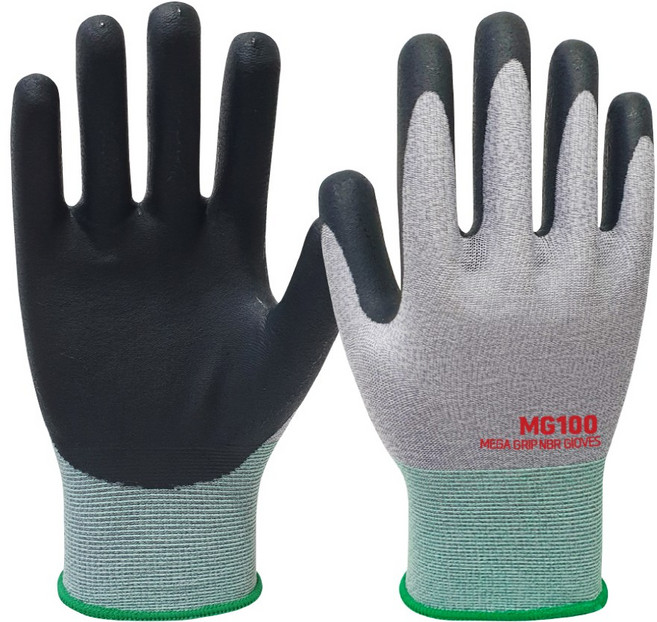 메가그립 MG-100 10켤레 작업용 니트릴장갑, MG100, 2세트