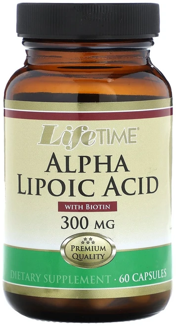 LifeTime Vitamins Alpha Lipoic Acid 300 mg 60 Capsules, 1개, 60정 - 쿠팡