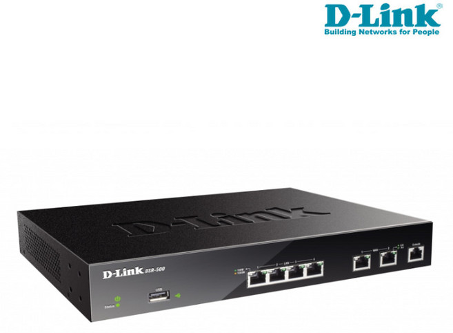 D-LINK VPN 라우터 기업용 4포트 공유기 2포트WAN DRS-500, 1개