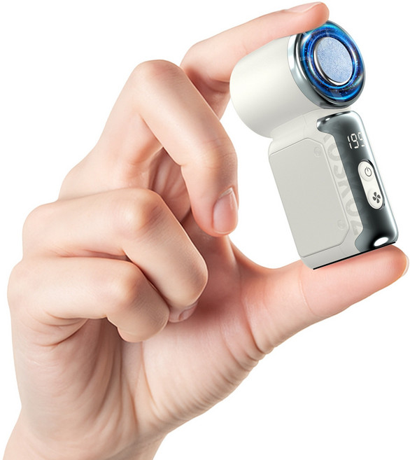 KOSKOZ 초미니 급속 냉각 핸디 휴대용선풍기, White, K813