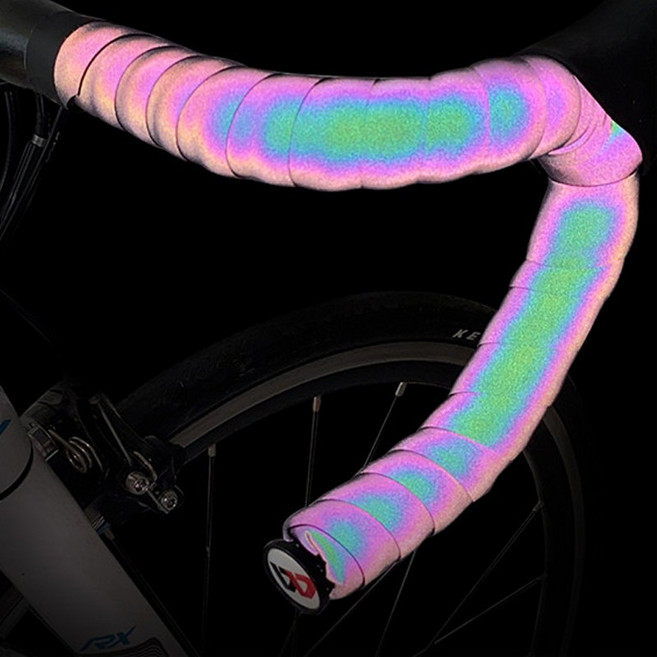 시그니처베이지 웨스트바이킹 프리미엄 로드 자전거 핸들 야광 바테이프 바테잎 YPZ052, 1세트, 레인보우