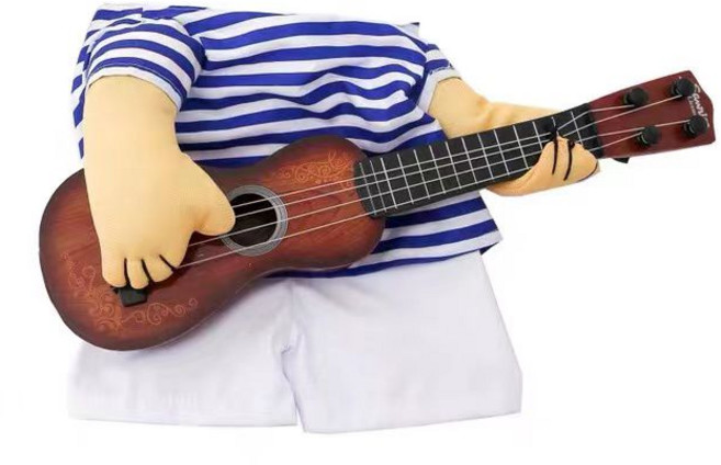 코스튬 기타치는 강아지 촬영 웃긴 옷 코스프레 의상