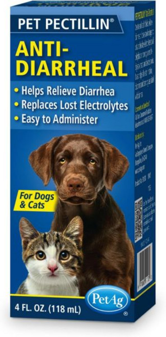 강아지 위장 췌장 소화 효소 유산균 영양제 펫애그 펫 펙틸린 항디랄 4온스 개와 고양이 또 느슨 대변 에 잃어버린 전해질 대체 투여하기 쉽습니다, 1개