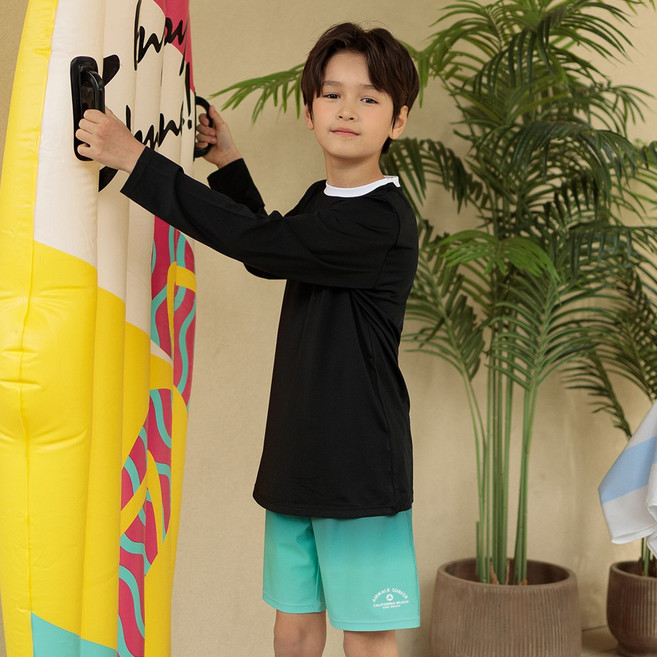 에어워크서프 아동 키즈 래쉬가드세트 2피스 YAWe4608+YAWe4404