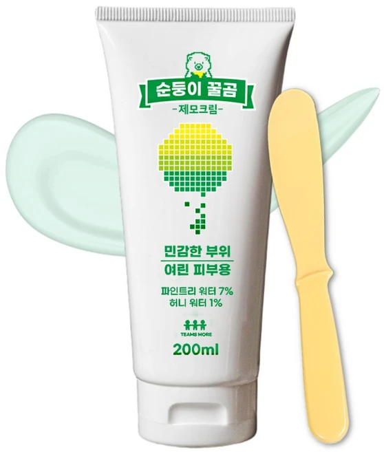팀스모어 순둥이 꿀곰 제모크림, 200ml, 1개 - 쿠팡