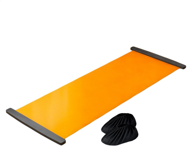 베스트핏 실내 슬라이딩 매트 슬라이드 보드 스케이트 트레이닝, 오렌지, 1개