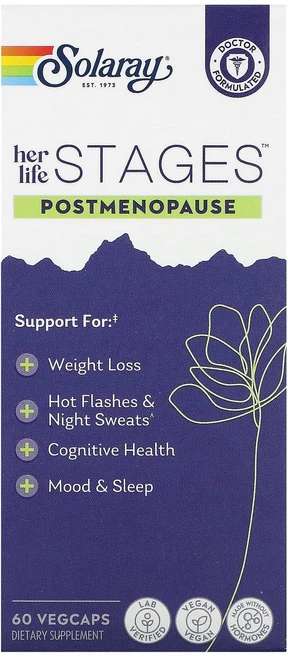 Solaray 그녀의 삶 단계 폐경 후 베지 캡슐 60정, Solaray그녀의삶단계폐경후베지캡슐60정, 1개 - 쿠팡