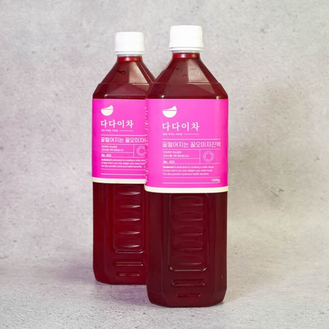 다다이차 꿀오미자진액 1000ml, 1개, 1개입, 1kg