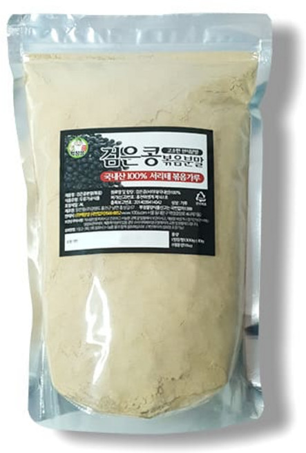 백장생 국산 볶은 검은콩(서리태) 분말 가루, 1kg, 1개