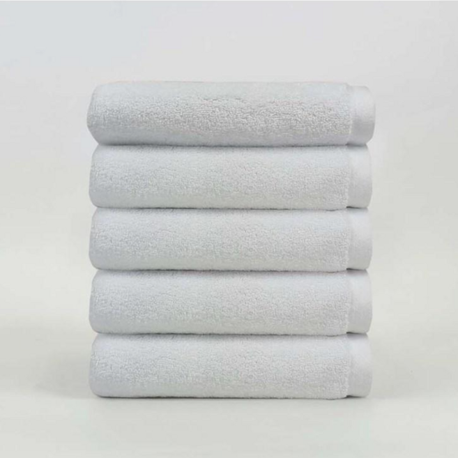 리빙유진 H라인 프리미엄 코마사 40수 호텔수건 190g, 화이트, 10개