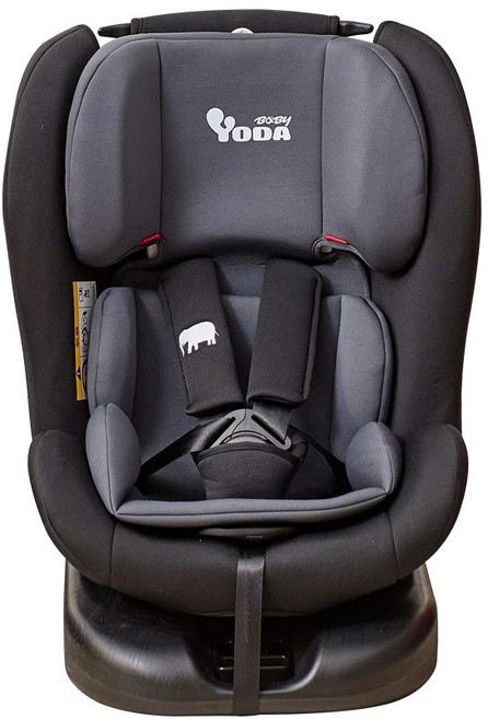 YODA 0-12歲 ISOFIX 兒童汽車安全座椅, 1個, 時尚黑,典雅灰, 時尚黑,典雅灰