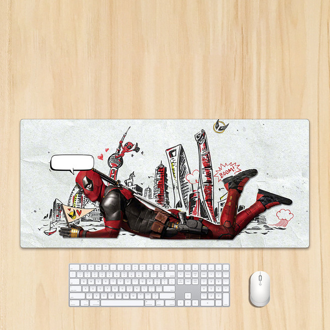 마블코믹스 데드풀과 울버린 굿즈 Deadpool&Wolverine 마우스 게이밍 장패드, Q. 90x40x0.3cm DEADPOOL8, 1개